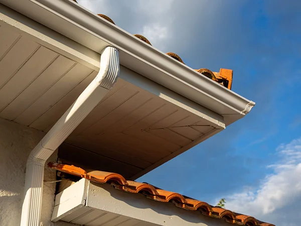Gutter system on home